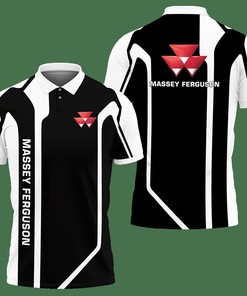 3D Printed Massey Ferguson Nct-Va Polo Shirt Ver 2 (Black)