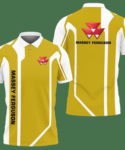 3D Printed Massey Ferguson Nct-Va Polo Shirt Ver 2 (Yellow)