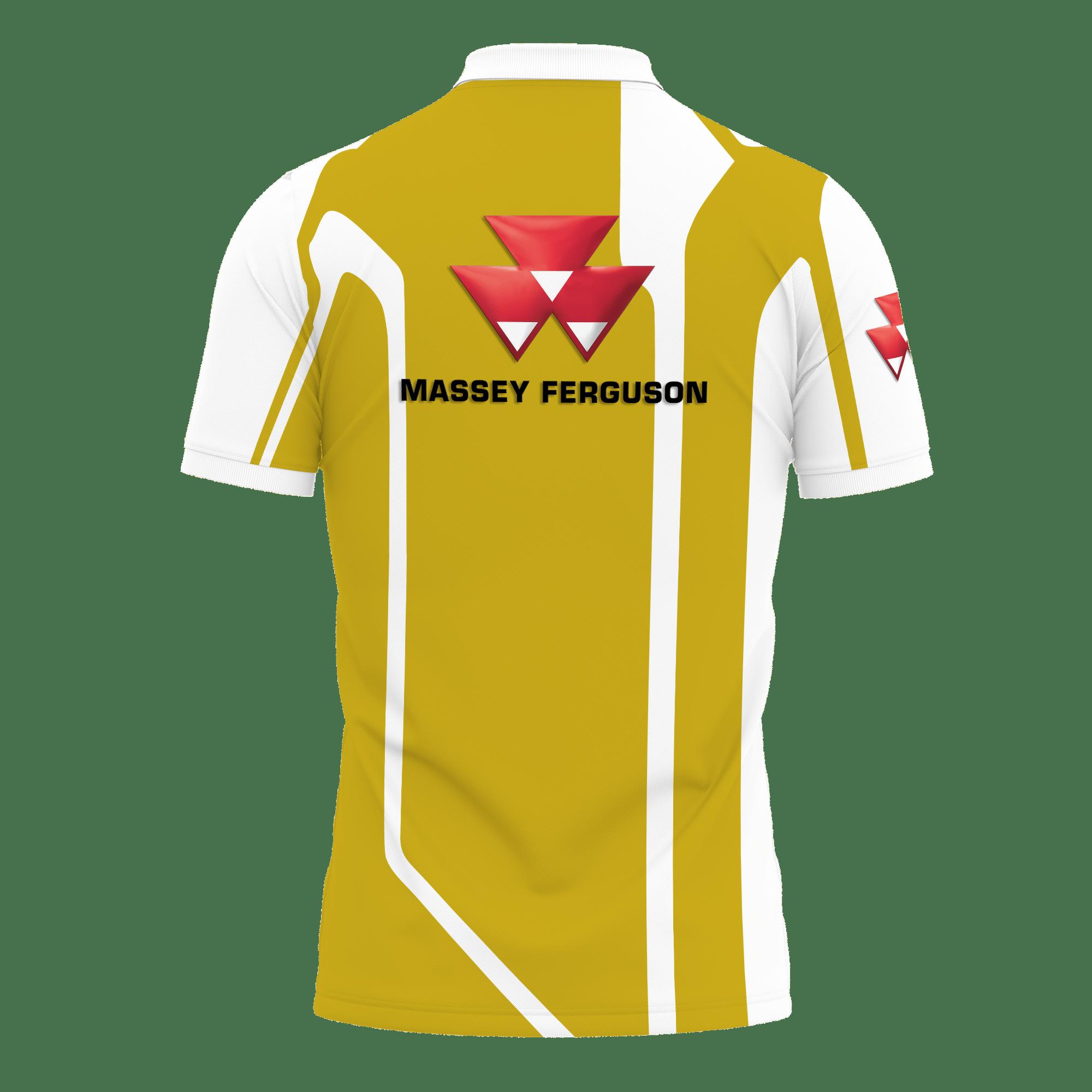 3D Printed Massey Ferguson Nct-Va Polo Shirt Ver 2 (Yellow) - Image 2