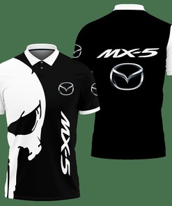 3D Printed Mazda Mx-5 Lph-Ht Polo Shirt Ver 1 (Black)