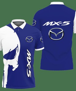 3D Printed Mazda Mx-5 Lph-Ht Polo Shirt Ver 1 (Blue)