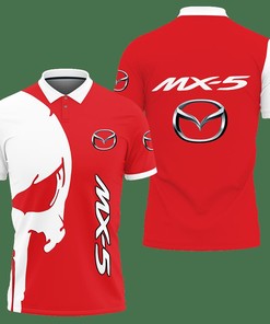 3D Printed Mazda Mx-5 Lph-Ht Polo Shirt Ver 1 (Red)