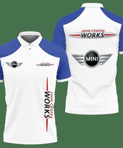 3D Printed Mini Jcw Vth-Hl Polo Shirt Ver 1 (Blue)