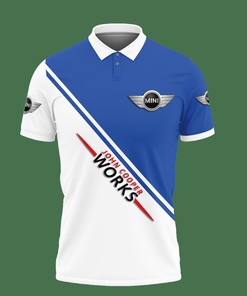 3D Printed Mini Jcw Vth-Hl Polo Shirt Ver 2 (Blue)