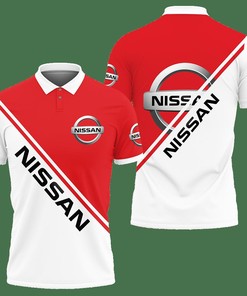 3D Printed Nissan Ttt-Lt Polo Shirt Ver 1 (Red)