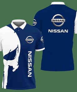 3D Printed Nissan Ttt-Va Polo Shirt Ver 1 (Blue)