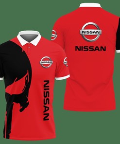 3D Printed Nissan Ttt-Va Polo Shirt Ver 1 (Red)