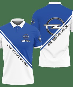 3D Printed Opel Mokka Ttt-Va Polo Shirt Ver 1 (Blue)