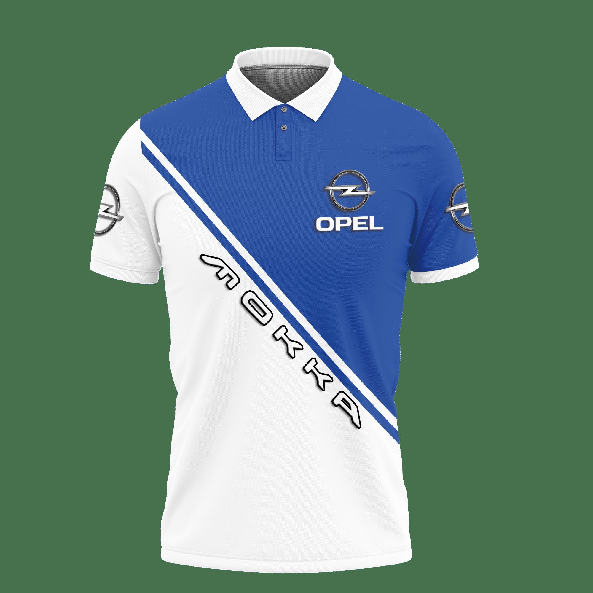 3D Printed Opel Mokka Ttt-Va Polo Shirt Ver 1 (Blue) - Image 2