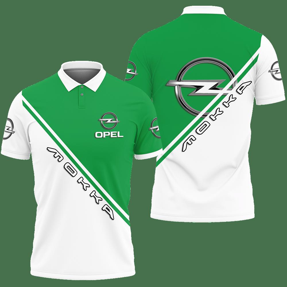 3D Printed Opel Mokka Ttt-Va Polo Shirt Ver 1 (Green)