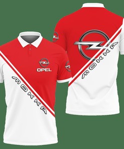 3D Printed Opel Mokka Ttt-Va Polo Shirt Ver 1 (Red)