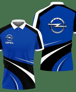 3D Printed Opel Ttt-Va Polo Shirt Ver 1 (Blue)