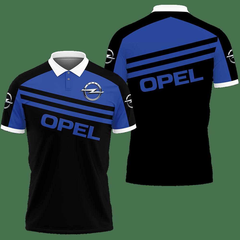 3D Printed Opel Ttt-Va Polo Shirt Ver 2 (Blue)