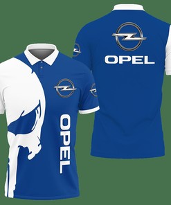 3D Printed Opel Ttt-Va Polo Shirt Ver 4 (Blue)