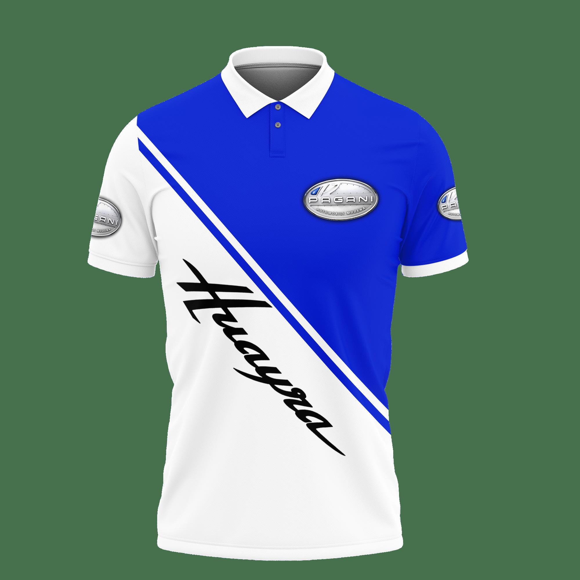 3D Printed Pagani Huayra Polo Shirt Ver 1 (Blue) - Image 2
