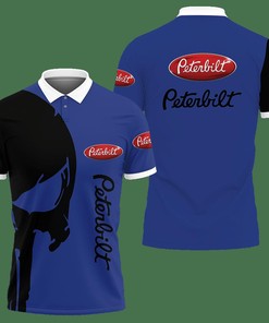 3D Printed Peterbilt Ttt-Lt Polo Shirt Ver 1 (Blue)