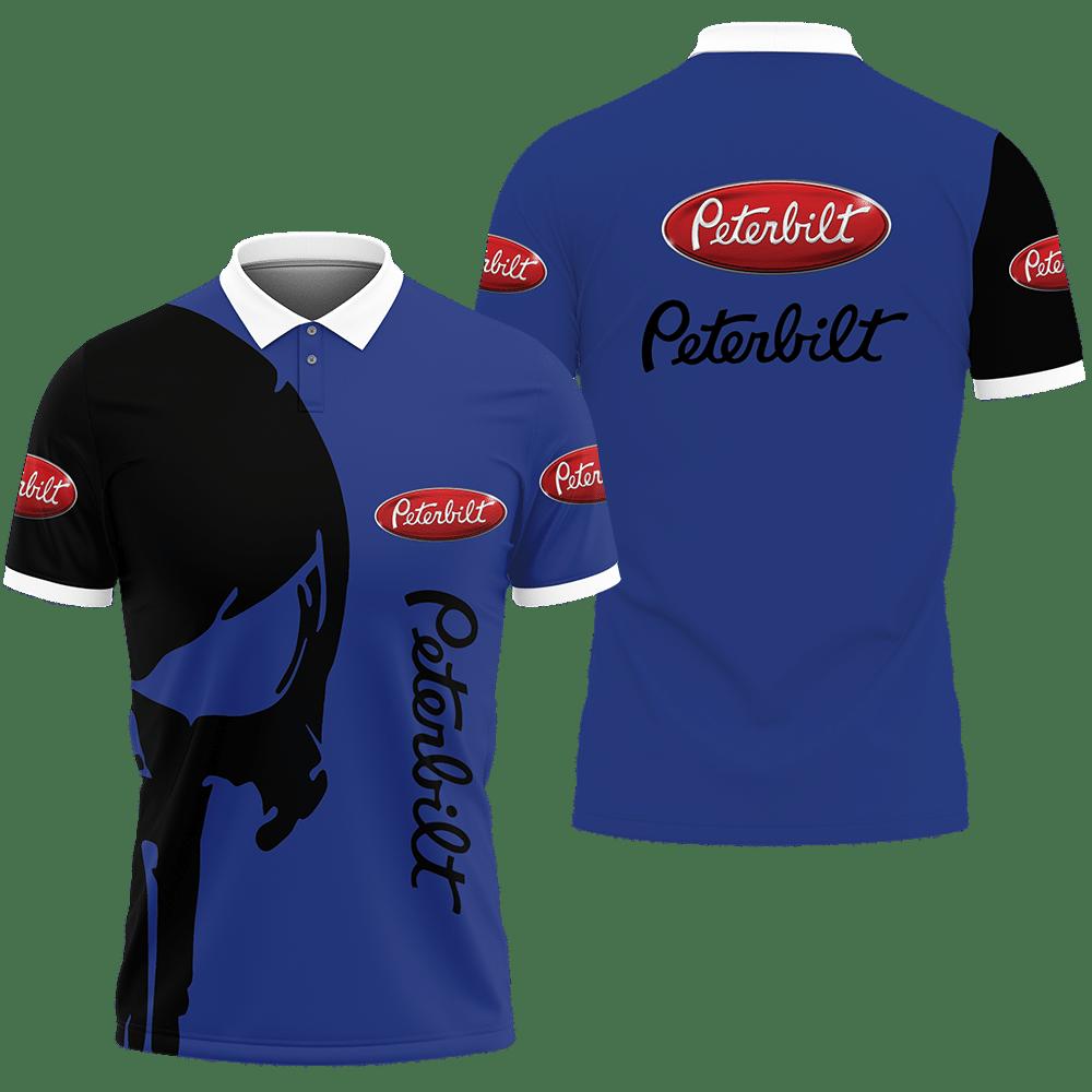 3D Printed Peterbilt Ttt-Lt Polo Shirt Ver 1 (Blue)