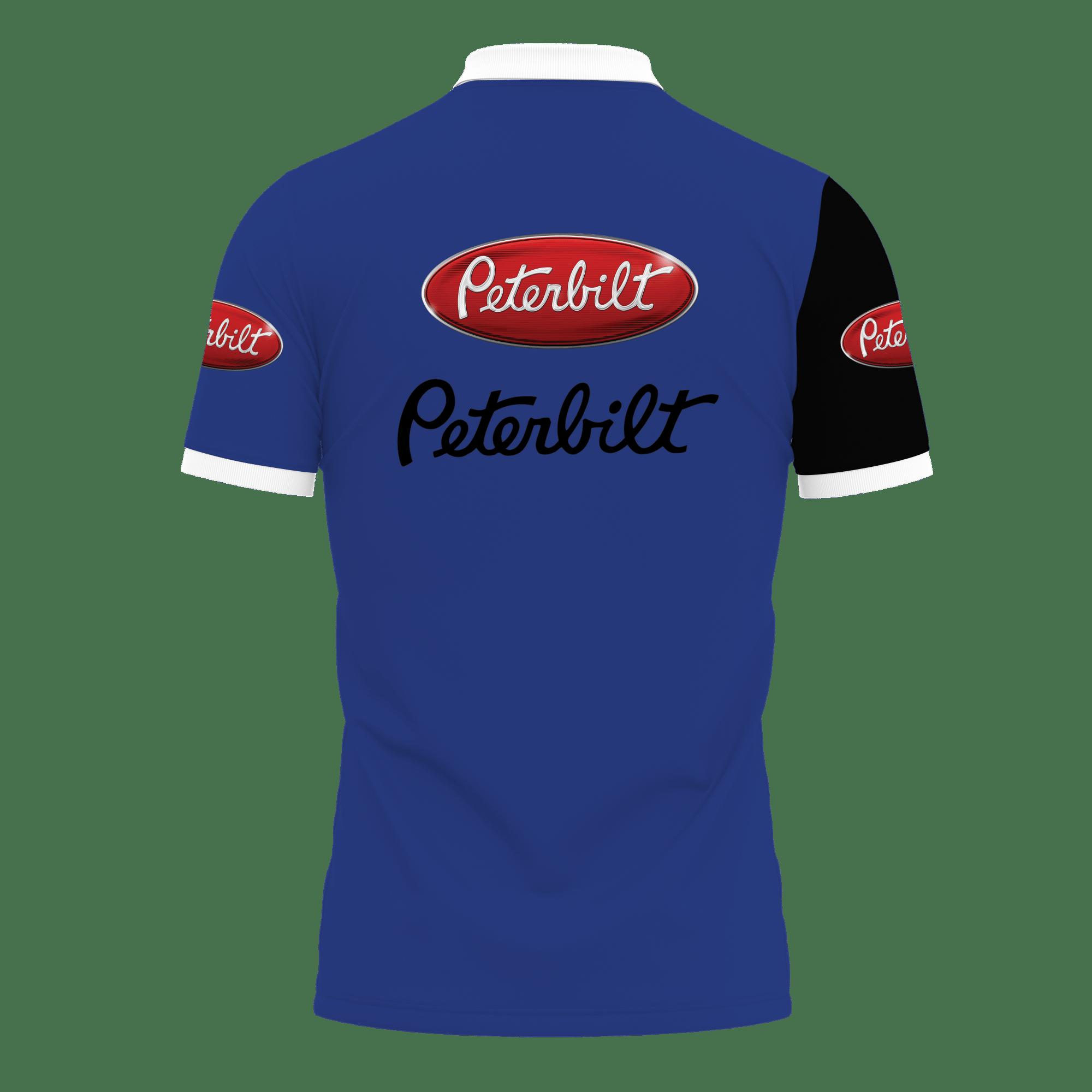 3D Printed Peterbilt Ttt-Lt Polo Shirt Ver 1 (Blue) - Image 2