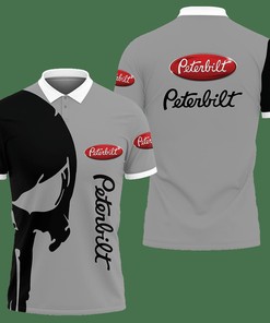 3D Printed Peterbilt Ttt-Lt Polo Shirt Ver 1 (Grey)