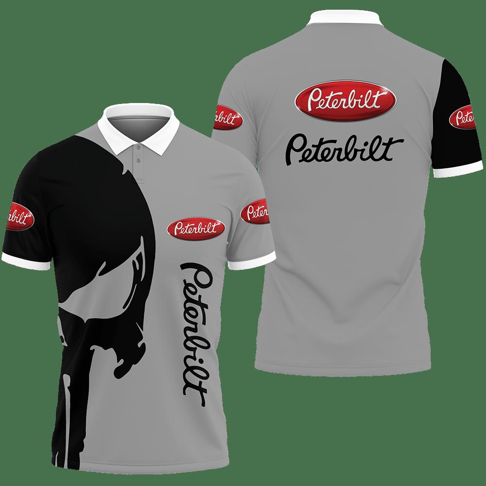 3D Printed Peterbilt Ttt-Lt Polo Shirt Ver 1 (Grey)