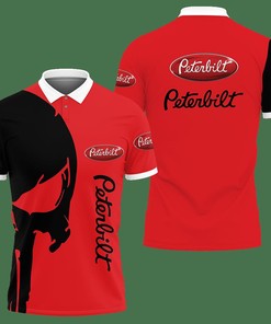 3D Printed Peterbilt Ttt-Lt Polo Shirt Ver 1 (Red)