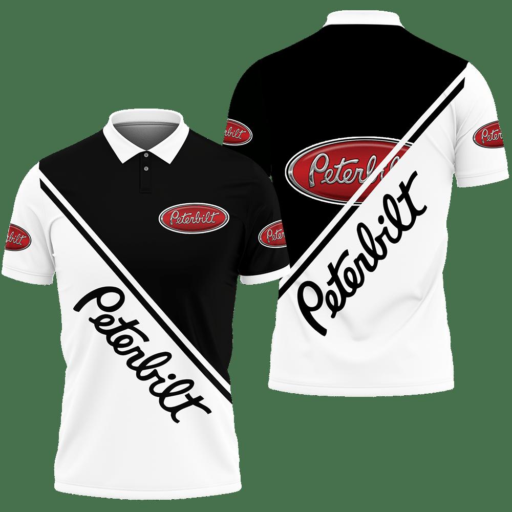 3D Printed Peterbilt Vth-Hl Polo Shirt Ver 1 (Black)