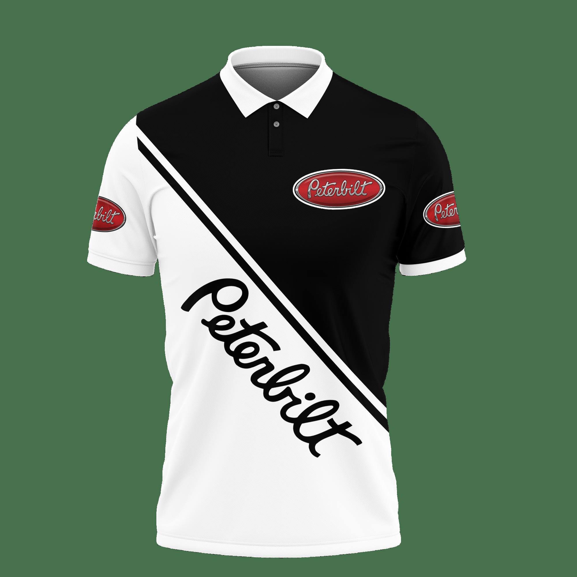 3D Printed Peterbilt Vth-Hl Polo Shirt Ver 1 (Black) - Image 2