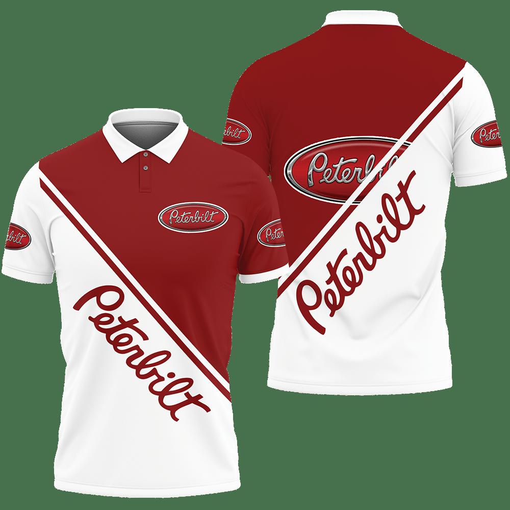 3D Printed Peterbilt Vth-Hl Polo Shirt Ver 1 (Red)