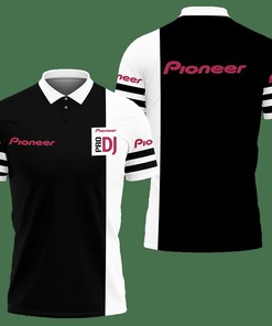 3D Printed Pioneer Dj Nth-Lt Polo Shirt Ver 1 (Black)