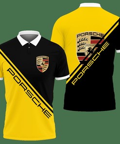 3D Printed Porsche An-Hl Polo Shirt Ver 1 (Yellow)