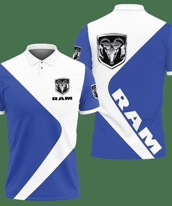 3D Printed Ram Truck Lph-Hl Polo Shirt Ver 3 (Blue)