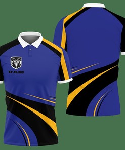 3D Printed Ram Truck Lph-Lt Polo Shirt Ver 2 (Blue)