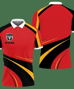 3D Printed Ram Truck Lph-Lt Polo Shirt Ver 2 (Red)