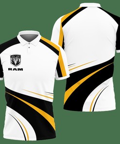 3D Printed Ram Truck Lph-Lt Polo Shirt Ver 2 (White)