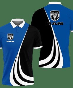 3D Printed Ram Truck Lph-Va Polo Shirt Ver 1 (Blue)
