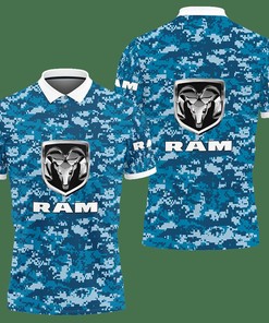 3D Printed Ram Trucks Nct-Ht Polo Shirt Ver 1 (Blue)