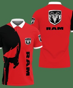 3D Printed Ram Trucks Nct-Lt Polo Shirt Ver 2 (Red)