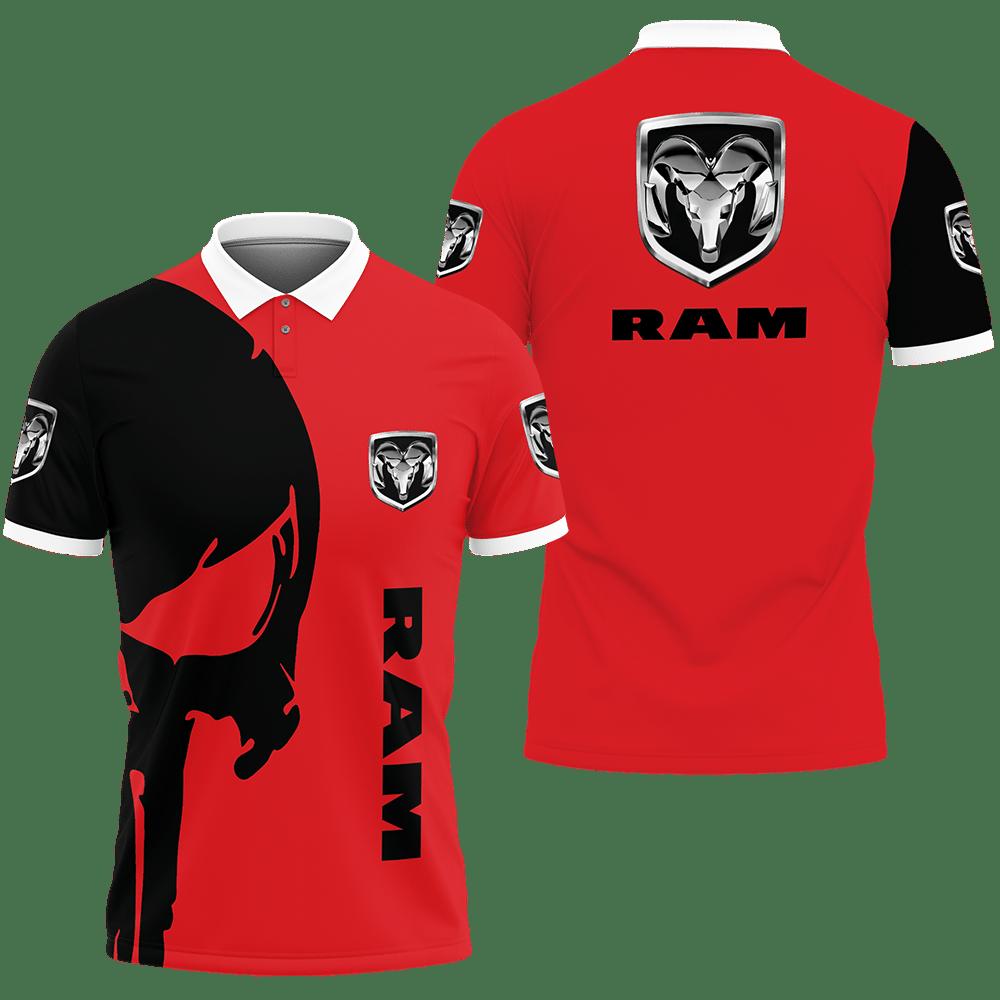 3D Printed Ram Trucks Nct-Lt Polo Shirt Ver 2 (Red)