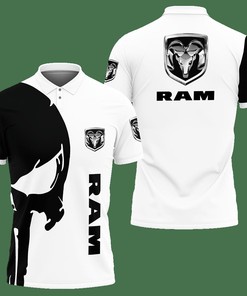 3D Printed Ram Trucks Nct-Lt Polo Shirt Ver 2 (White)