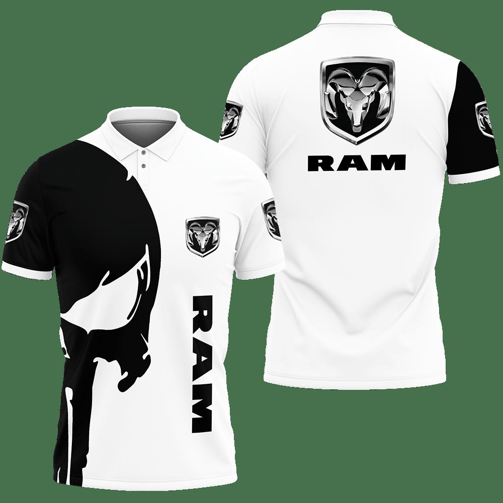 3D Printed Ram Trucks Nct-Lt Polo Shirt Ver 2 (White)