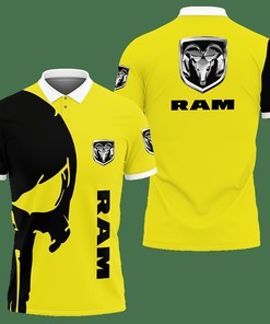 3D Printed Ram Trucks Nct-Lt Polo Shirt Ver 2 (Yellow)