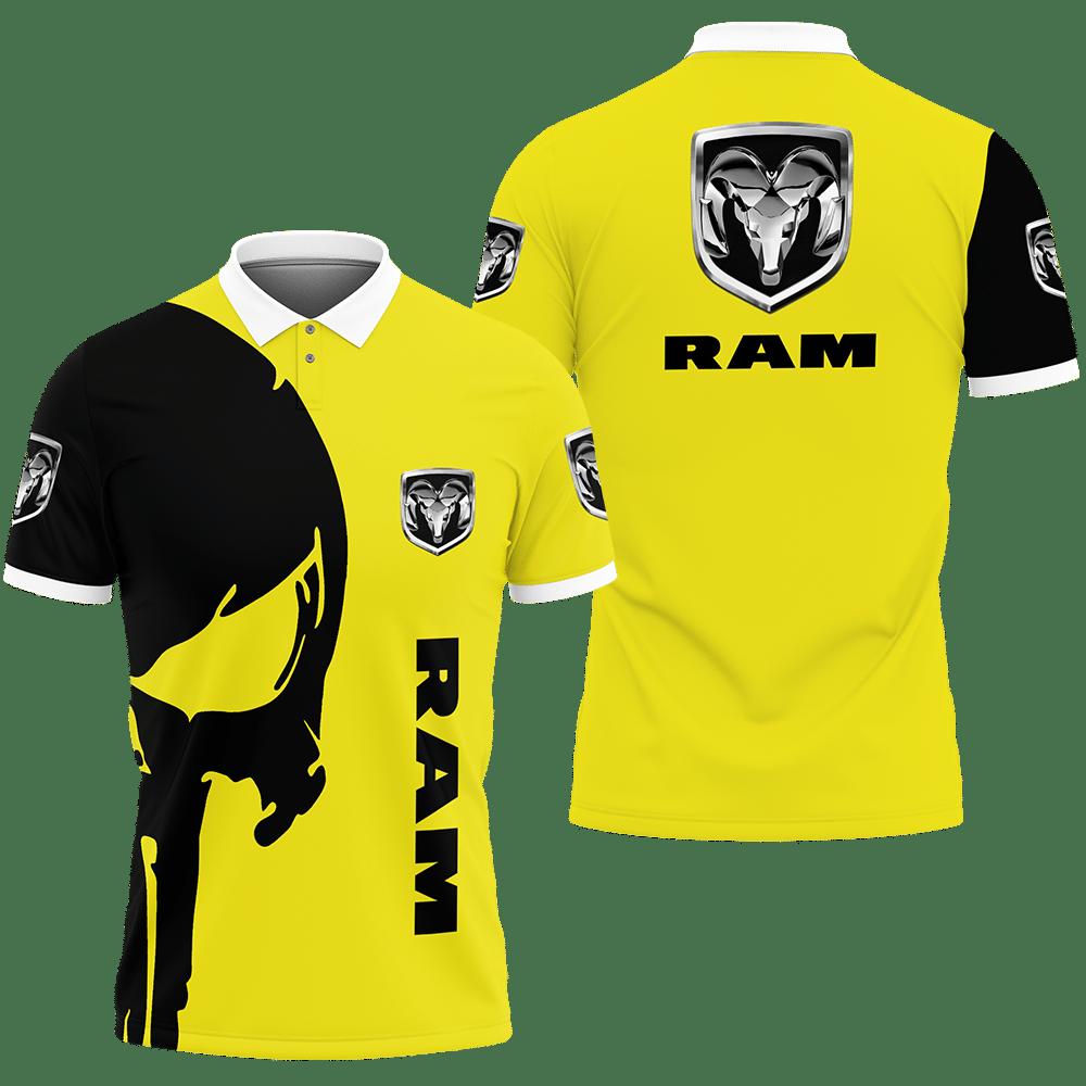 3D Printed Ram Trucks Nct-Lt Polo Shirt Ver 2 (Yellow)