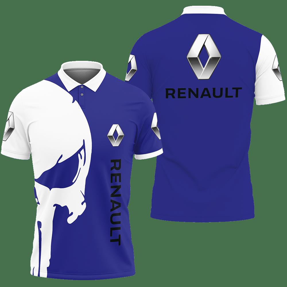 3D Printed Renault Ttt-Lt Polo Shirt Ver 1 (Blue)