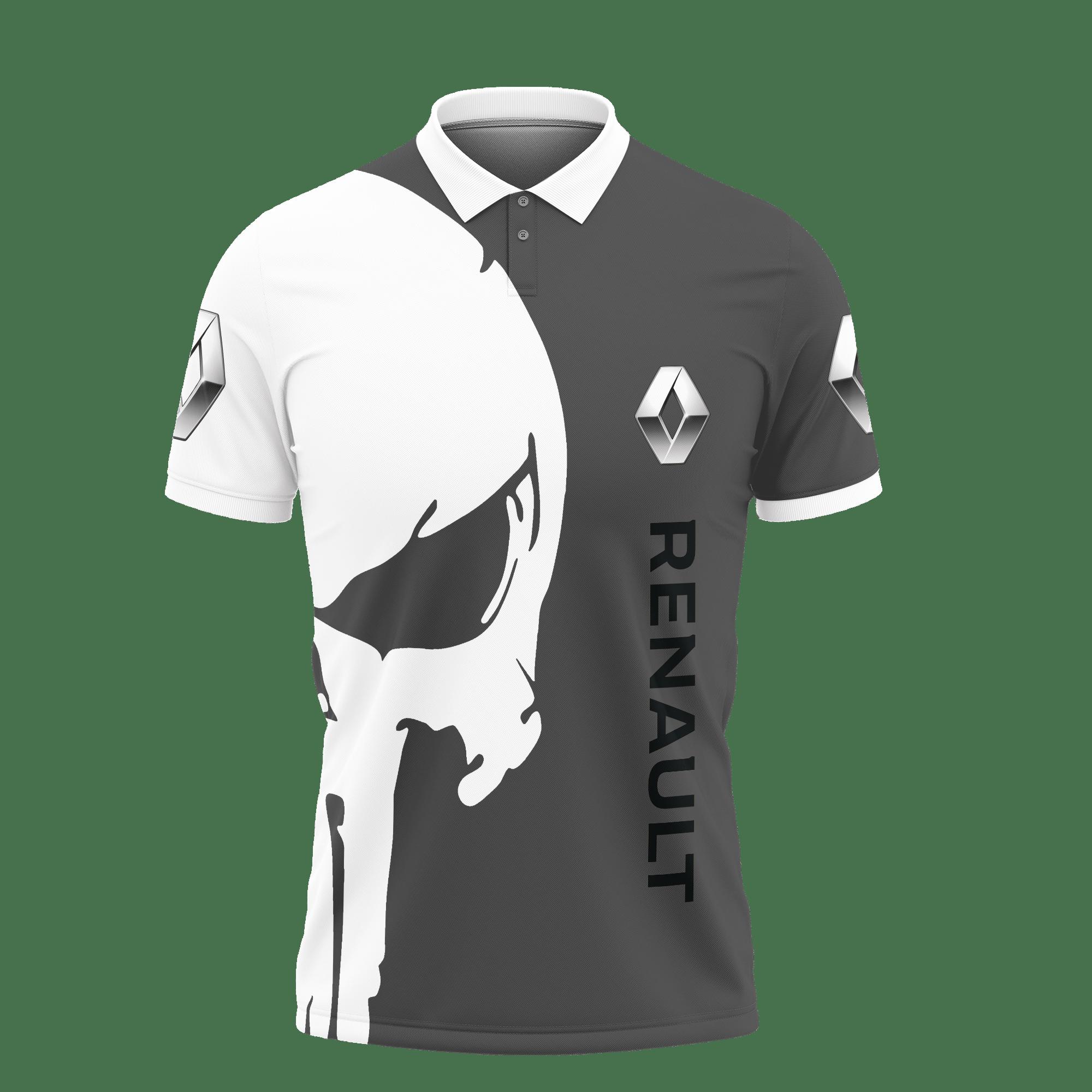3D Printed Renault Ttt-Lt Polo Shirt Ver 1 (Grey) - Image 2