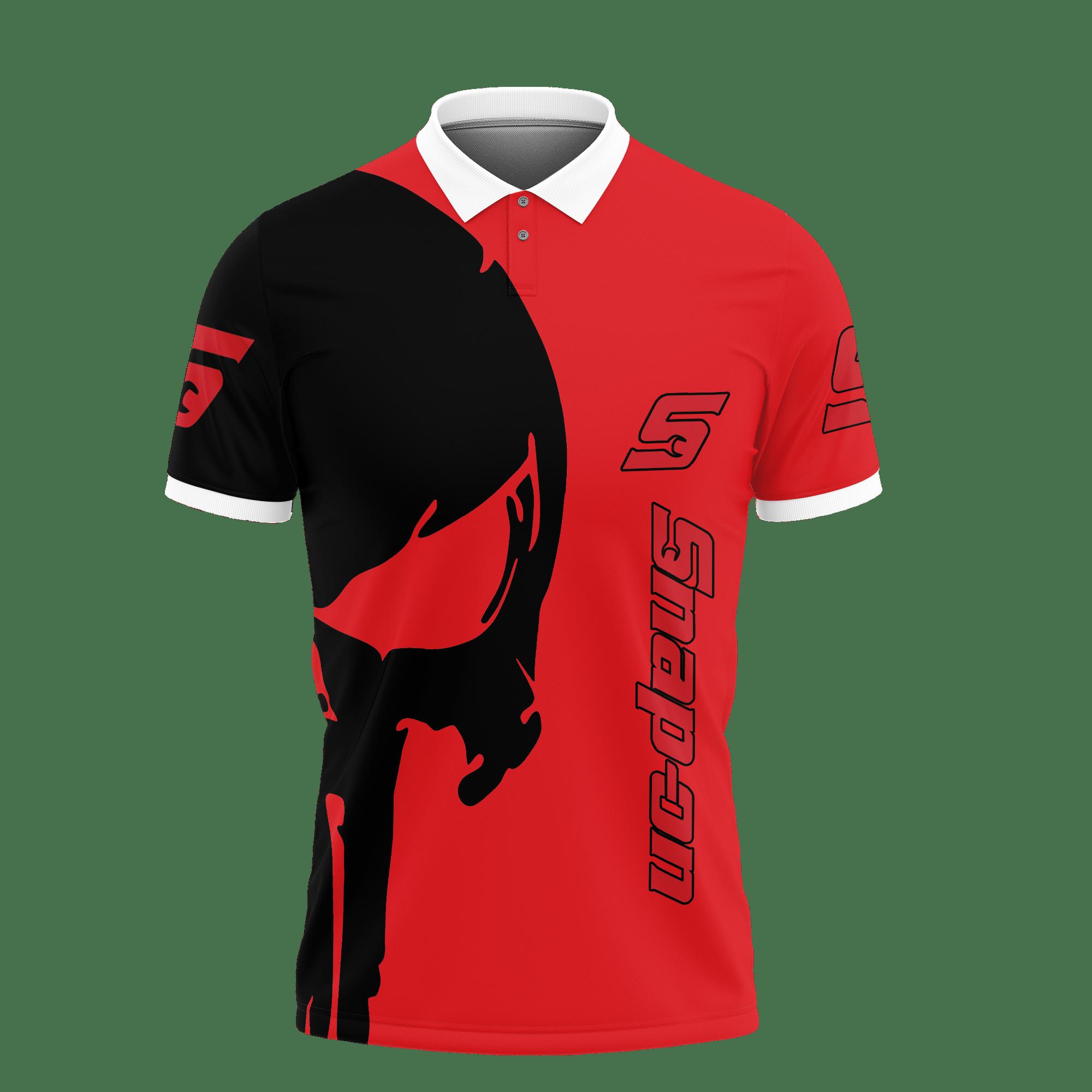 3D Printed Snap-On Ttt-Lt Polo Shirt Ver 1 (Red) - Image 2