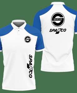 3D Printed Sparco An-Lt Polo Shirt Ver 1 (Blue)