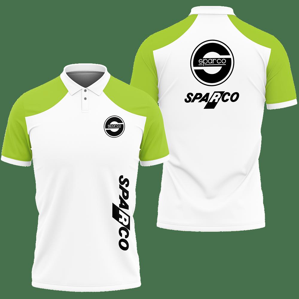 3D Printed Sparco An-Lt Polo Shirt Ver 1 (Green)