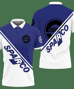 3D Printed Sparco An-Nh Polo Shirt Ver 2 (Blue)
