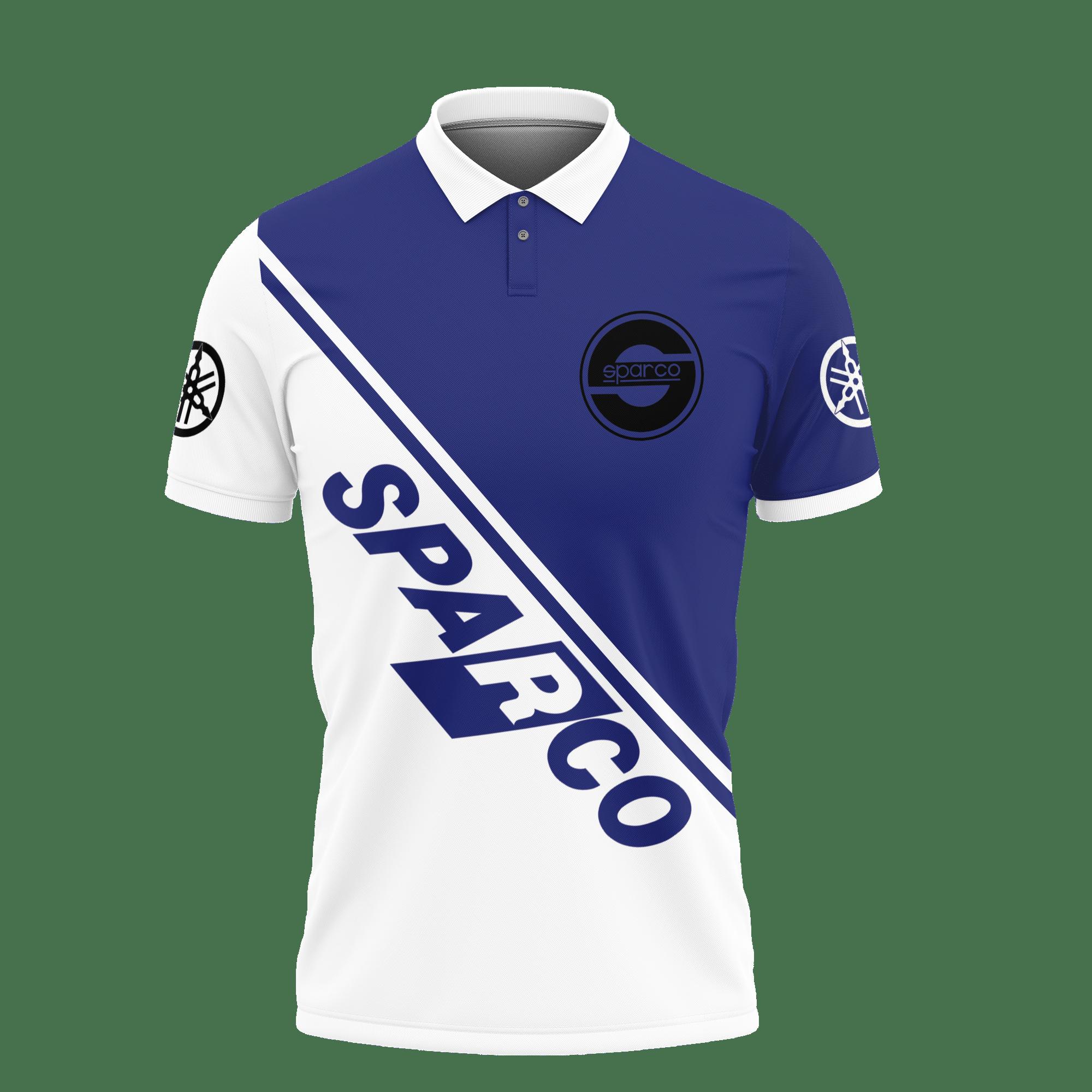 3D Printed Sparco An-Nh Polo Shirt Ver 2 (Blue) - Image 2