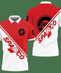 3D Printed Sparco An-Nh Polo Shirt Ver 2 (Red)